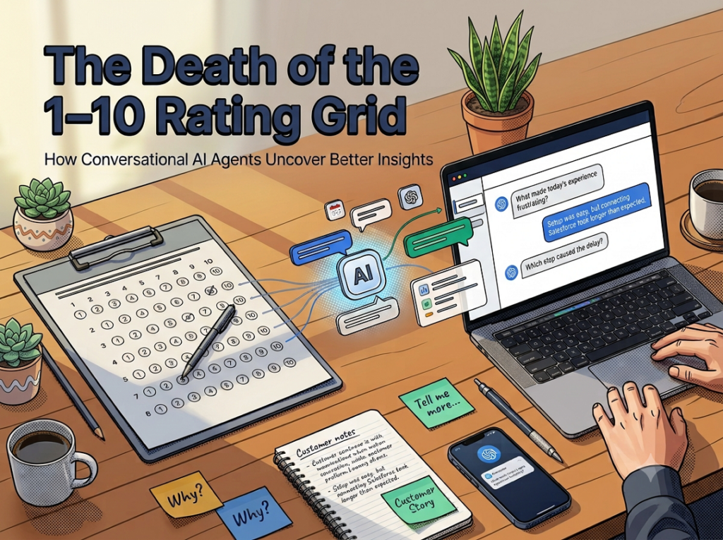 AI Customer Feedback Tools The Death of 1–10 Rating Grids