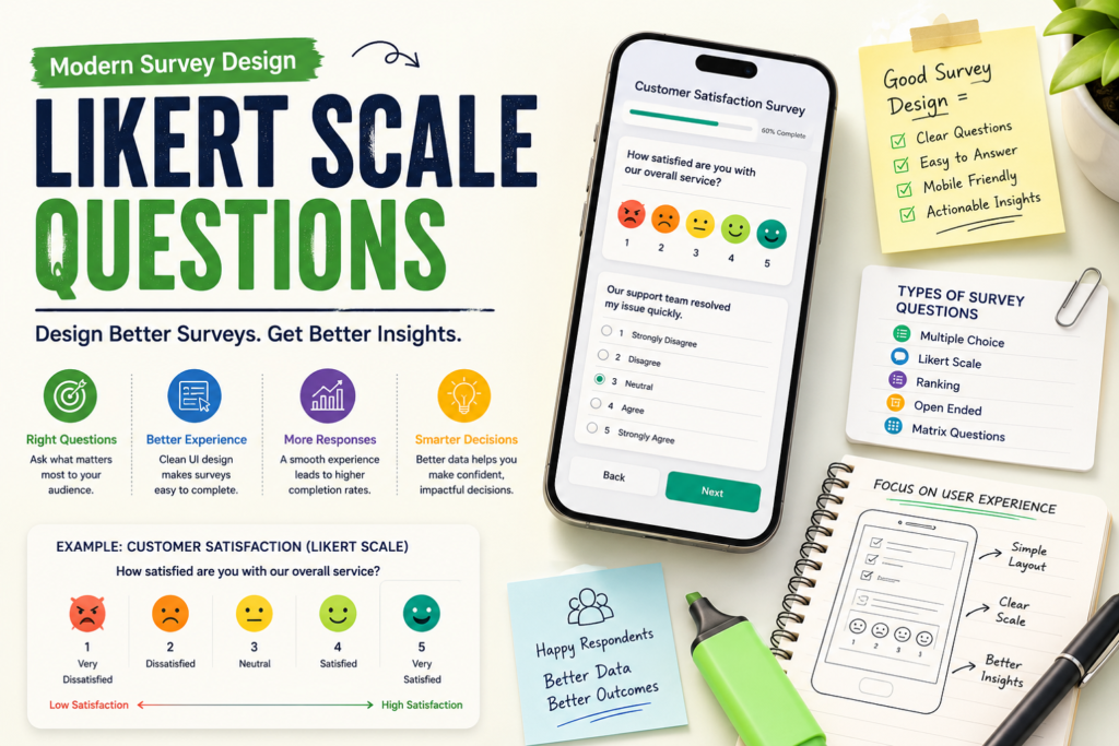 Likert Scale Questions Examples & Survey Design Guide 2026